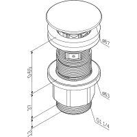Товар: Донный клапан AM.PM F070M100 Click-Clack Хром - фото 5 Донный клапан AM.PM F070M100 Click-Clack Хром — фото 5, Донные клапаны