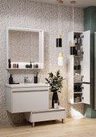 Тумба под раковину Aquaton Капри 80 1A230201KP010 подвесная Белая глянцевая — фото 15, Тумбы под раковину