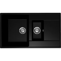Кухонная мойка Ulgran Quartz Prima 860 1,5 K-07 Уголь — фото 1, Кухонные мойки