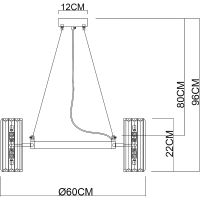 Товар: Люстра Artelamp Santorini A1049SP-12GO Прозрачная Золото - фото 5 Люстра Artelamp Santorini A1049SP-12GO Прозрачная Золото — фото 5, Люстры