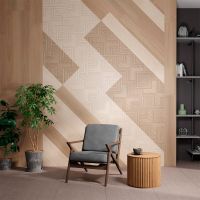 Керамическая плитка Kerama Marazzi Ламбро коричневый обрезной 14038R настенная 40х120 см — фото 2, Керамическая плитка