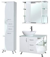 Товар: Шкаф пенал Bellezza Рио 50 R 4623606021017 Белый - фото 2 Шкаф пенал Bellezza Рио 50 R 4623606021017 Белый — фото 2, Мебель для ванной