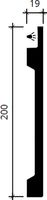 Молдинг Европласт 1.51.606 2000x200x19 мм — фото 4, Молдинги