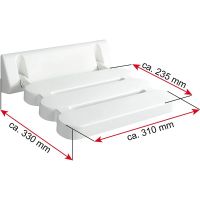 Товар: Сиденье для душа Ridder Assistent А00200101 Белое - фото 4 Сиденье для душа Ridder Assistent А00200101 Белое — фото 4, Сиденья