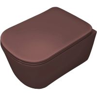 Унитаз Kerasan Tribeca 511475 подвесной Borgogna matt без сиденья — фото 1, Унитазы