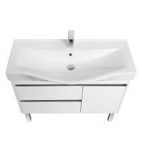 Товар: Тумба под раковину Aquaton Нортон 100 1A249001NT010 подвесная Белая глянцевая - фото 5 Тумба под раковину Aquaton Нортон 100 1A249001NT010 подвесная Белая глянцевая — фото 5, Мебель для ванной