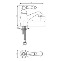 Смеситель для раковины Migliore Bomond Бронза арт-26869 — фото 2, Смесители для раковины