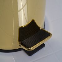 Ведро для мусора Cezares Olimp-BSC-03/24 Золото — фото 2, Мусорные ведра