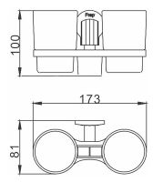 Товар: Стакан для зубных щеток Frap F33 F3308 двойной Хром - фото 11 Стакан для зубных щеток Frap F33 F3308 двойной Хром — фото 11, Мыльницы