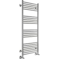 Водяной полотенцесушитель Terminus Аврора П22 500х1200 4670078529398 Хром, нижнее подключение, G 1/2" ВР, с угловым соединением — фото 1, Водяные полотенцесушители