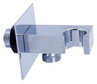 Шланговое подсоединение с держателем душа Rav Slezak MD0615R Хром — фото 1, Шланговые подключения