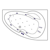 Товар: Акриловая ванна Excellent Newa 160x95 R WAEX.NEP16.ULTRA.CR с гидромассажем - фото 9 Акриловая ванна Excellent Newa 160x95 R WAEX.NEP16.ULTRA.CR с гидромассажем — фото 9, Ванны