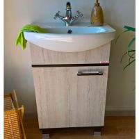 Тумба под раковину Sanflor Толедо 50 L Н0000001283 Северное дерево светлое — фото 1, Тумбы под раковину