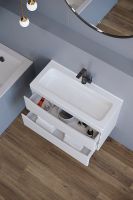 Тумба под раковину Creto Oro 70 21-W70 подвесная Белая — фото 7, Мебель для ванной