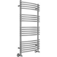 Водяной полотенцесушитель Terminus Марио П19 500х1000 4670078530745 Хром, нижнее подключение, G 1/2" ВР, с комплектом вентилей — фото 1, Водяные полотенцесушители