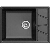 Кухонная мойка GranFest Vertex GF-V-680L Черный — фото 2, Кухонные мойки