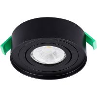 Встраиваемый светильник Crystal Lux CLT 059C1 BL Черный — фото 1, Точечные светильники