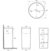 Товар: Раковина SantiLine 45 SL-4014MB Черная матовая - фото 3 Раковина SantiLine 45 SL-4014MB Черная матовая — фото 3, Раковины