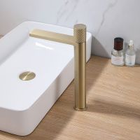 Смеситель для раковины Abber Rund AF8711G Золото матовое — фото 2, Смесители