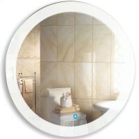 Зеркало Mixline Премьер Перла 77 530908 с подсветкой с сенсорным выключателем и пескоструйным рисунком — фото 1, Зеркала в ванную комнату