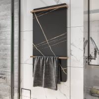 Электрический полотенцесушитель Black&White Universe 432x810 38900 Коричневый с золотом — фото 4, Электрические полотенцесушители