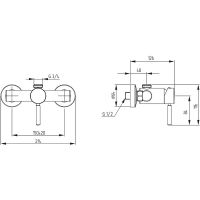 Смеситель для душа Migliore Fortis 18653 Хром — фото 5, Смеситель для душа