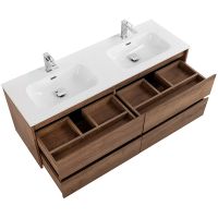 Тумба под раковину BelBagno Kraft 120 KRAFT-1200-4C-SO-2-RT подвесная Rovere Tabacco — фото 6, Тумбы под раковину