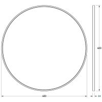 Товар: Зеркало Evoform Impressive d60 BY 7543 в раме - Черный цвет - фото 3 Зеркало Evoform Impressive d60 BY 7543 в раме - Черный цвет — фото 3, Мебель для ванной