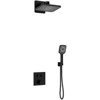 Душевая система Vincea Inspire VSFW-421I4MB Черная матовая — фото 1, Встраиваемые душевые комплекты