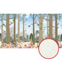 Фреска детская Ortograf Little Friends 34410 Фактура флок FLK Флизелин (5,4*3) Разноцветный, Деревья/Животные — фото 1, Фрески