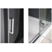 Душевая дверь Aquanet Beta NWD6221 90 L 185945 профиль Хром стекло прозрачное — фото 3, Распашные душевые двери