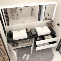 Товар: Тумба с раковиной Orans BC-6023-1800 180 60231800 подвесная Белая глянцевая - фото 12 Тумба с раковиной Orans BC-6023-1800 180 60231800 подвесная Белая глянцевая — фото 12, Мебель для ванной