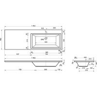 Товар: Тумба с раковиной Эстет Dallas Luxe 140 R ФР-00002924 подвесная Белая - фото 9 Тумба с раковиной Эстет Dallas Luxe 140 R ФР-00002924 подвесная Белая — фото 9, Тумбы с раковиной