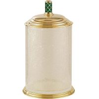 Ведро для мусора Boheme Murano 10914-GR-G Золото Бирюзовое — фото 1, Мусорные ведра