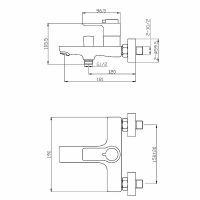 Товар: Смеситель для ванны Orange Aristo T19-100cr Хром - фото 9 Смеситель для ванны Orange Aristo T19-100cr Хром — фото 9, Смесители
