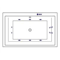 Акриловая ванна Excellent Crown Lux 190x120 WAEX.CRO19.SMART.CR с гидромассажем — фото 7, Ванны