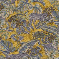 Обои Alessandro Allori Breeze 2206-8 Винил на флизелине (1,06*10) Желтый/Синий, Листья — фото 1, Обои для стен
