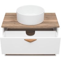 Товар: Тумба под раковину Brevita Bergen 80 BER-07080-19-01-1Я подвесная Белая матовая Дуб Галифакс олово - фото 7 Тумба под раковину Brevita Bergen 80 BER-07080-19-01-1Я подвесная Белая матовая Дуб Галифакс олово — фото 7, Мебель для ванной