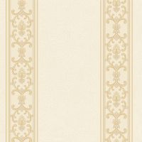 Обои Roberto Borzagi Queen I 90108-2 Винил на флизелине (1,06*10,05) Бежевый, Полоса/Вензель — фото 1, Обои для стен
