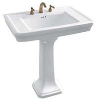 Раковина Boheme Vogue 81 942-2 с пьедесталом Белая — фото 1, Раковины