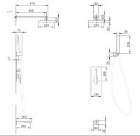 Товар: Душевая система Abber Weiss Insel AF8017W Белая Хром - фото 3 Душевая система Abber Weiss Insel AF8017W Белая Хром — фото 3, Встраиваемые душевые комплекты