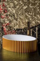 Раковина-чаша Boheme NeoArt Canale 50 878-G Золото Белая — фото 2, Раковины