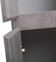 Шкаф пенал BelBagno Kraft 33 L KRAFT-1600-2A-SC-CG-L подвесной Cemento Grigio — фото 7, Мебель для ванной
