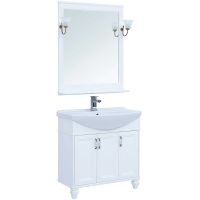 Зеркало Aquanet Валенса New 105 238830 Белое матовое — фото 4, Мебель для ванной