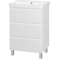 Тумба с раковиной Brevita Victory 60 УТ000024308 Белая матовая — фото 1, Тумбы с раковиной