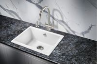 Кухонная мойка Milacio Leon 55 Cuarzo MC.77082 Белая — фото 5, Кухонные мойки