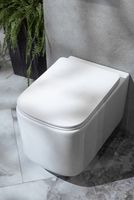 Унитаз Boheme Mane 970-SET-W подвесной Белый глянцевый с сиденьем Микролифт — фото 4, Унитазы