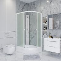 Душевая кабина Niagara Promo 100x70 L P100/70/26L/MT/BK без гидромассажа — фото 1, Душевые кабины