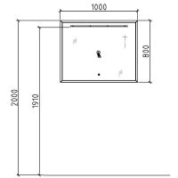 Товар: Зеркало Black&White Universe 100 909.mr с подсветкой с сенсорным выключателем - фото 6 Зеркало Black&White Universe 100 909.mr с подсветкой с сенсорным выключателем — фото 6, Мебель для ванной