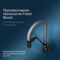 Смеситель для кухни AM.PM Like F8007825 Черный матовый Серый — фото 2, Смесители для кухни